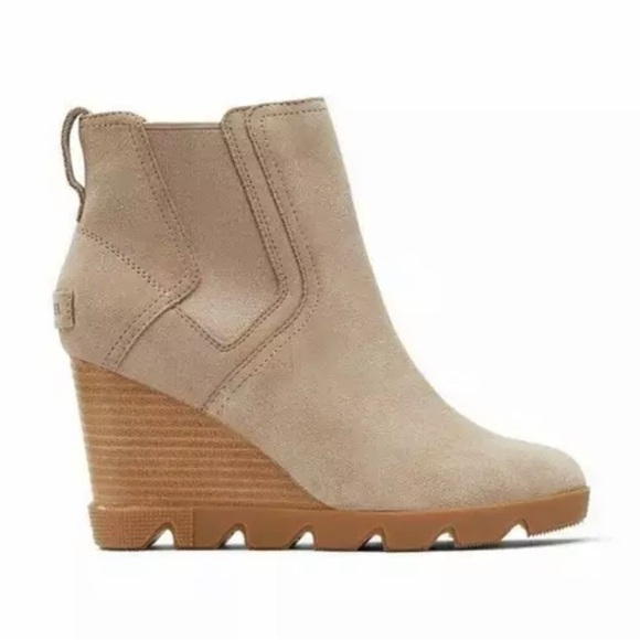 Sorel Joan Uptown Chelsea Booties Omega Taupe Gum size 7.5 - Picture 3 of 13